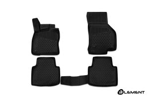 Коврик салона SKODA Superb (15-) 3D полиуретан черный (4 предм.) ELEMENT