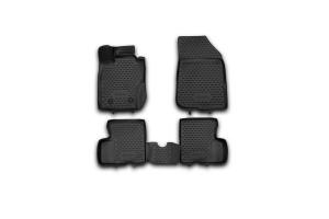 Коврик салона RENAULT Duster 4WD (11-15) 3D полиуретан черный (4 предм.) ELEMENT