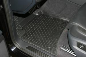 Коврик салона VW Touareg II (10-15) (15-18) полиуретан бежевый (4 предм.) ELEMENT