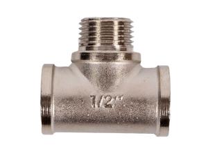 Тройник никель 1/2 вн-нар-вн. VALTEC