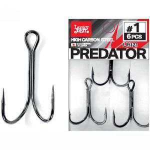 Крючки-двойники PREDATOR LJH121 №004/0 4шт LUCKY JOHN