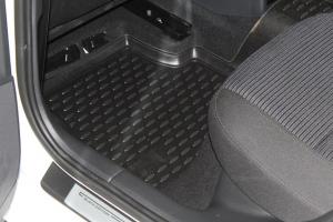 Коврик салона SKODA Octavia (13-), Active,Ambition,Style, 3D полиуретан черный (4 предм.) ELEMENT