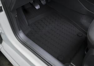 Коврик салона VW Polo V седан (10-15) (15-), резина (5 предм.) RIVAL