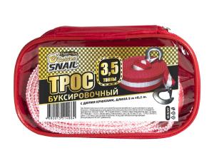 Трос буксировочный 3.5т 5м ленточный (крюк-крюк) GOLDEN SNAIL