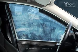 Дефлектор двери FORD Fusion 2002-2012 , поликарбонат, 4шт. VINGURU