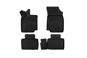 Коврик салона GEELY Atlas (17-) 3D полиуретан черный (4 предм.) ELEMENT