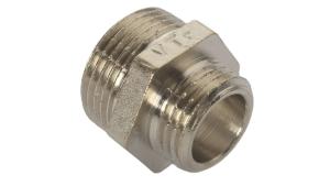 Ниппель-переходник с 3/4 на 1/2 никель VALTEC