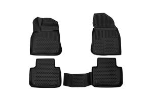 Коврик салона VOLKSWAGEN Touareg (18-), внед. 3D полиуретан черный (4 предм.) ELEMENT