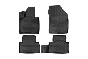 Коврик салона HYUNDAI Santa Fe (17-), внед. 3D полиуретан черный (4 предм.) ELEMENT