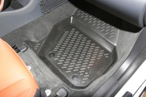 Коврик салона VOLVO S60 (13-) 3D полиуретан черный (4 предм.) ELEMENT