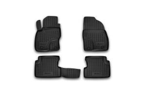 Коврик салона FORD Focus II (04-11) полиуретан черный (4 предм.) ELEMENT