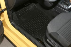 Коврик салона VW Polo V (09-), хб. 3D полиуретан черный (4 предм.) ELEMENT