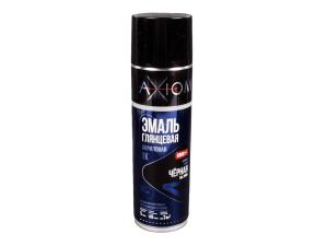 Эмаль черная 1К глянцевая акриловая аэрозоль AXIOM