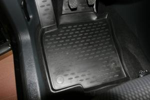 Коврик салона VW Tiguan (07-16) 3D полиуретан черный (4 предм.) ELEMENT