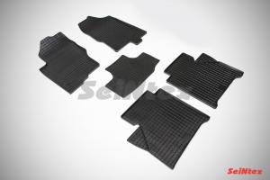 Коврик салона NISSAN Navara III (04-15) резина, сетка (5 предм.) SEINTEX