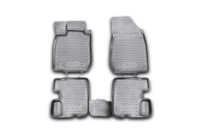 Коврик салона RENAULT Sandero (10-14) полиуретан черный (4 предм.) ELEMENT
