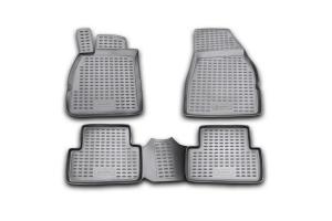 Коврик салона RENAULT Megane II (02-09) полиуретан черный (4 предм.) ELEMENT