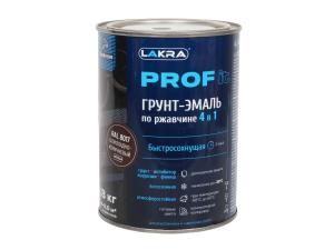 Грунт-эмаль шоколадно-коричневая PROF IT по ржавчине 4в1 0.8 кг ЛАКРА