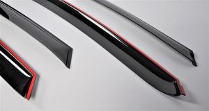 Дефлектор двери Chevrolet Lanos седан 2005- листовой ПММА, 4шт. COMFORT