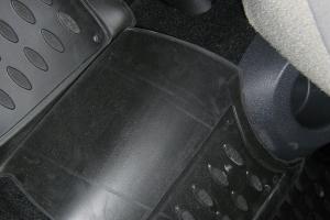 Коврик салона RENAULT Clio III (05-) полиуретан черный (4 предм.) ELEMENT