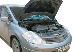 Амортизатор NISSAN Tiida I (07-14) капота 2шт. АВТОУПОР
