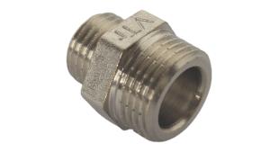 Ниппель-переходник с 3/8 на 1/4 никель VALTEC