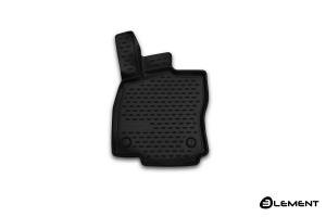 Коврик салона SKODA Octavia (13-) передний левый 3D полиуретан черный 1шт. ELEMENT