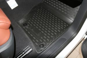 Коврик салона VW Touareg II (10-15) (15-18) полиуретан бежевый (4 предм.) ELEMENT