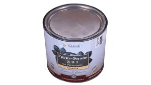 Грунт-эмаль белая 3в1 по ржавчине 1.7кг ЛАКРА