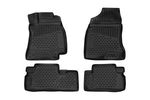 Коврик салона TOYOTA Wish (09-), П.Р. 3D полиуретан черный (4 предм.) ELEMENT