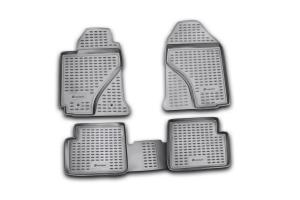 Коврик салона TOYOTA Corolla (02-07) полиуретан черный (4 предм.) ELEMENT