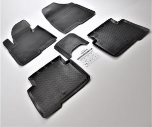 Коврик салона Hyundai Santa Fe III (DM) 2012- полиуретан (5 предм.) COMFORT