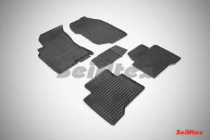 Коврик салона NISSAN Х-Trail (03-07) резина, сетка (5 предм.) SEINTEX