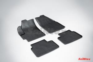 Коврик салона CHEVROLET Spark (05-09), RAVON R2 (16-) резина, сетка (4 предм.) SEINTEX