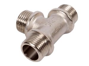 Тройник никель 1/2 нар-нар-нар. VALTEC