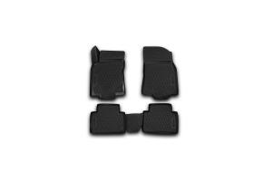Коврик салона NISSAN X-Trail (15-) 3D полиуретан черный (4 предм.) ELEMENT