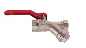 Кран 1/2 шаровой 740 с фильтром вн-вн рукоятка TST