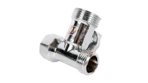 Кран для стиральной машины 1/2х3/4х1/2 проходной VALTEC