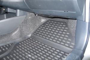 Коврик салона TOYOTA Yaris (06-10) полиуретан черный (3 предм.) ELEMENT