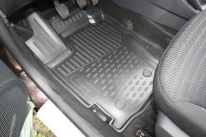 Коврик салона RENAULT Kaptur (16-) 3D полиуретан черный (4 предм.) ELEMENT