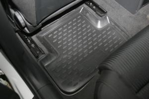Коврик салона AUDI A-4 B8 (07-15), АКПП полиуретан черный (4 предм.) ELEMENT