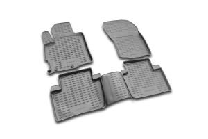 Коврик салона MITSUBISHI Outlander XL (05-10) (10-12) полиуретан черный (4 предм.) ELEMENT