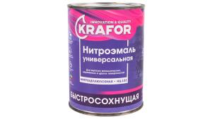 Эмаль черная 0.7кг KRAFOR