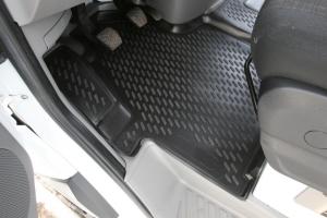 Коврик салона MERCEDES Sprinter (15-) передний 3D полиуретан черный (2 предм.) ELEMENT