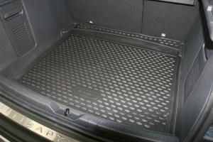 Коврик багажника RENAULT Kaptur (16-) 2WD без фальш-пола, полиуретан черный ELEMENT
