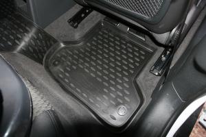 Коврик салона AUDI A-3 3D (07-12) 3D полиуретан черный (4 предм.) ELEMENT