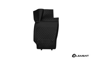 Коврик салона VOLKSWAGEN Polo V (09-), передний левый 3D полиуретан черный (1 предм.) ELEMENT