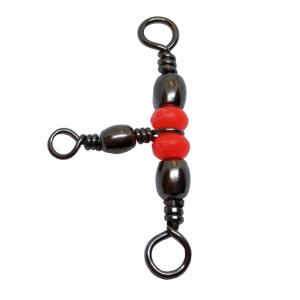 Вертлюги трехстор. с бусин. LJ Pro Series CROSLINE 014 10шт LUCKY JOHN