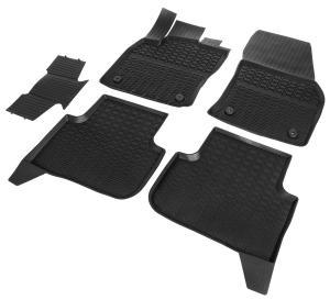 Коврик салона VW Tiguan II (16-), резина (5 предм.) RIVAL