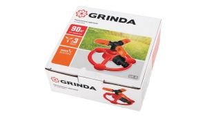 Распылитель круговой GR-B 90 м2 полив на подставке 3 сопла пластик GRINDA